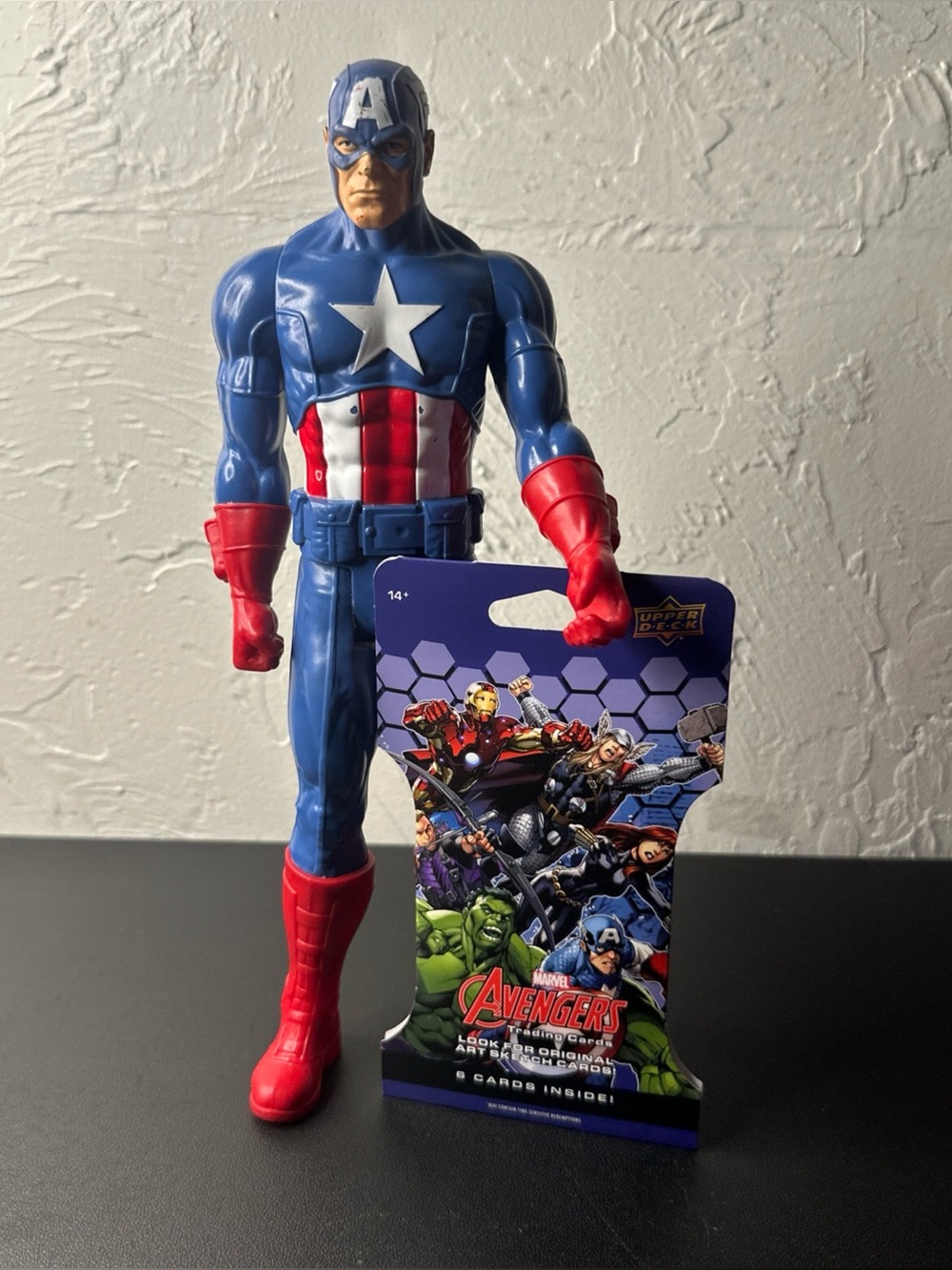 Captain America With Shield 11” Action Figure, 2013 Marvel Avengers Titan Hero